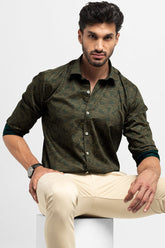 Speckle Green Shirt