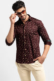 Ellipsis Maroon Shirt
