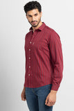 Lush Red Giza Stripe Shirt