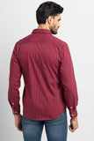 Lush Red Giza Stripe Shirt