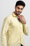 Lush Yellow Giza Stripe Shirt
