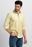 Lush Yellow Giza Stripe Shirt