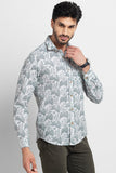 Indian Paisley White Shirt