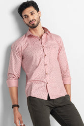 Light Pink Daisy Floral Printed Shirt