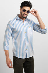Lush Sky Blue Giza Cotton Shirt