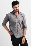 Fluer Grey Print Shirt