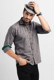 Fluer Grey Print Shirt