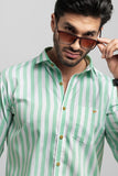 Grand Stripe Green Shirt