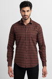 Grand Stripe Brown Shirt