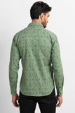 Mandala Print Green Shirt