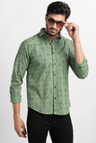 Mandala Print Green Shirt