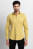Flick Leaf Frost Yellow Shirt