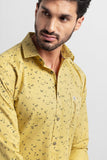 Flick Leaf Frost Yellow Shirt