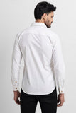 White Daisy Floral Printed Shirt