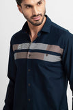 Grand Stipe Navy Blue Shirt