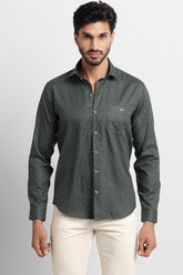 Oxford Print Grey Shirt