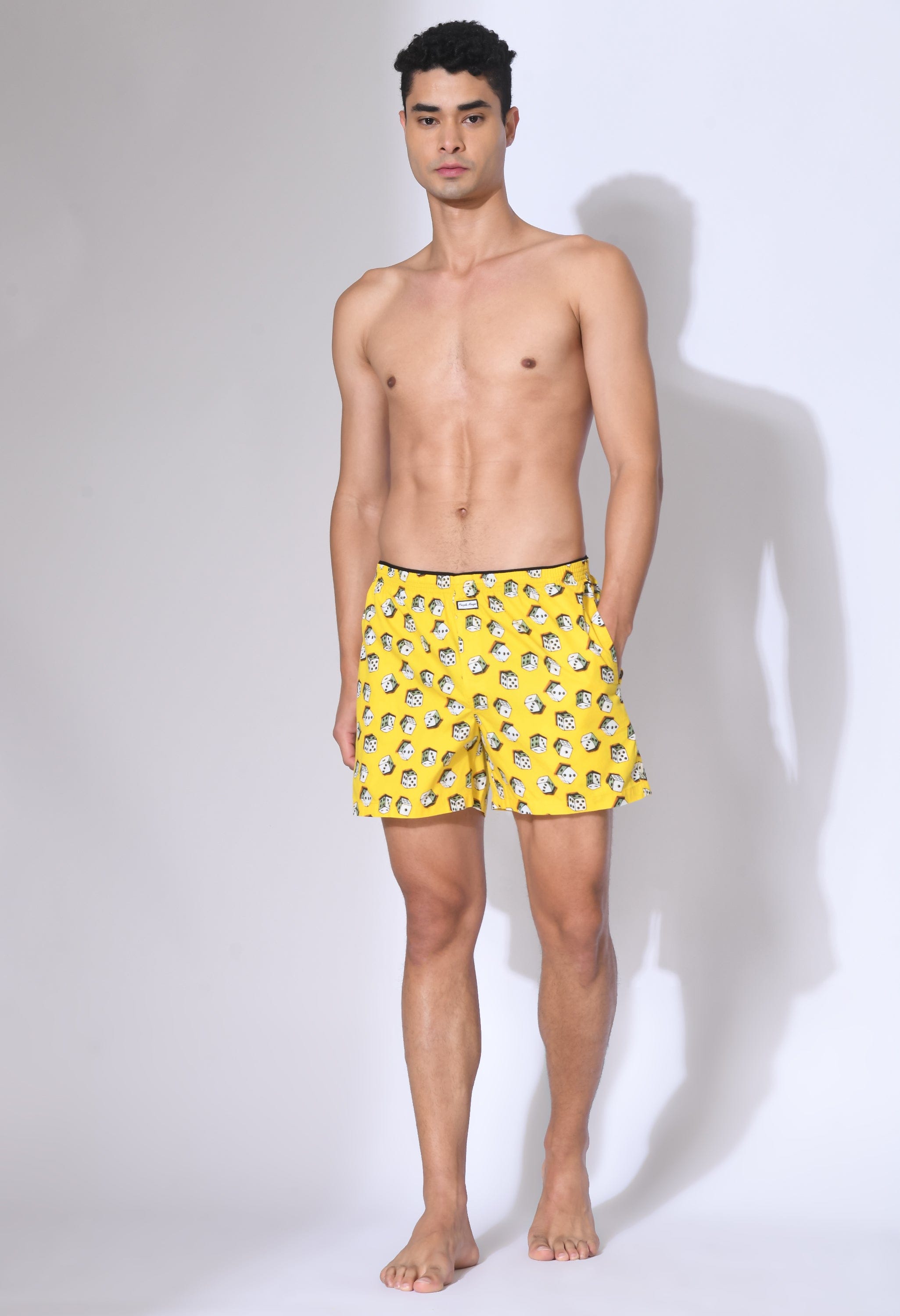 Dice Print Men Boxer's By Purple Mango