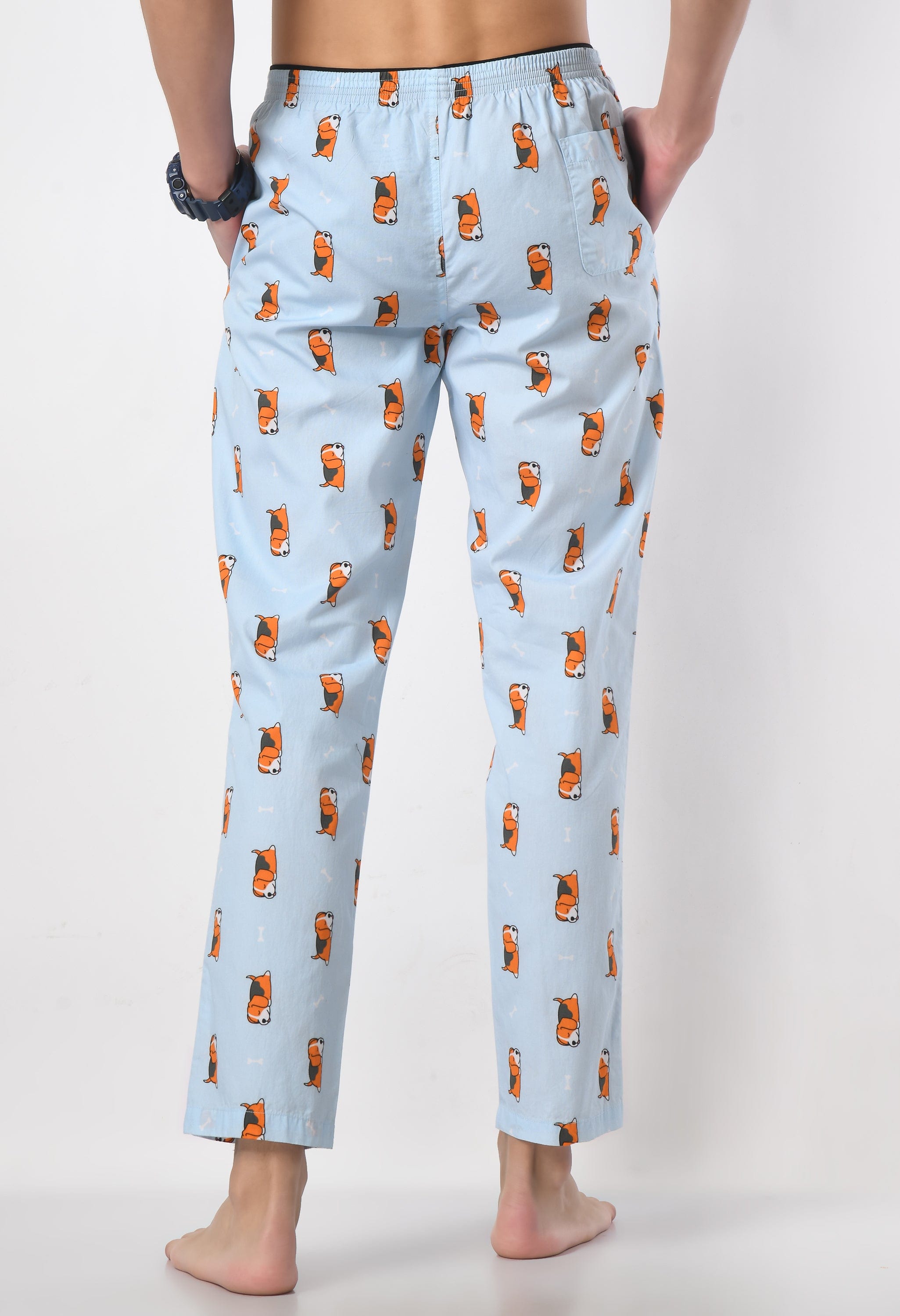 Sleepy Dog Print Pyjamas By Purple Mango