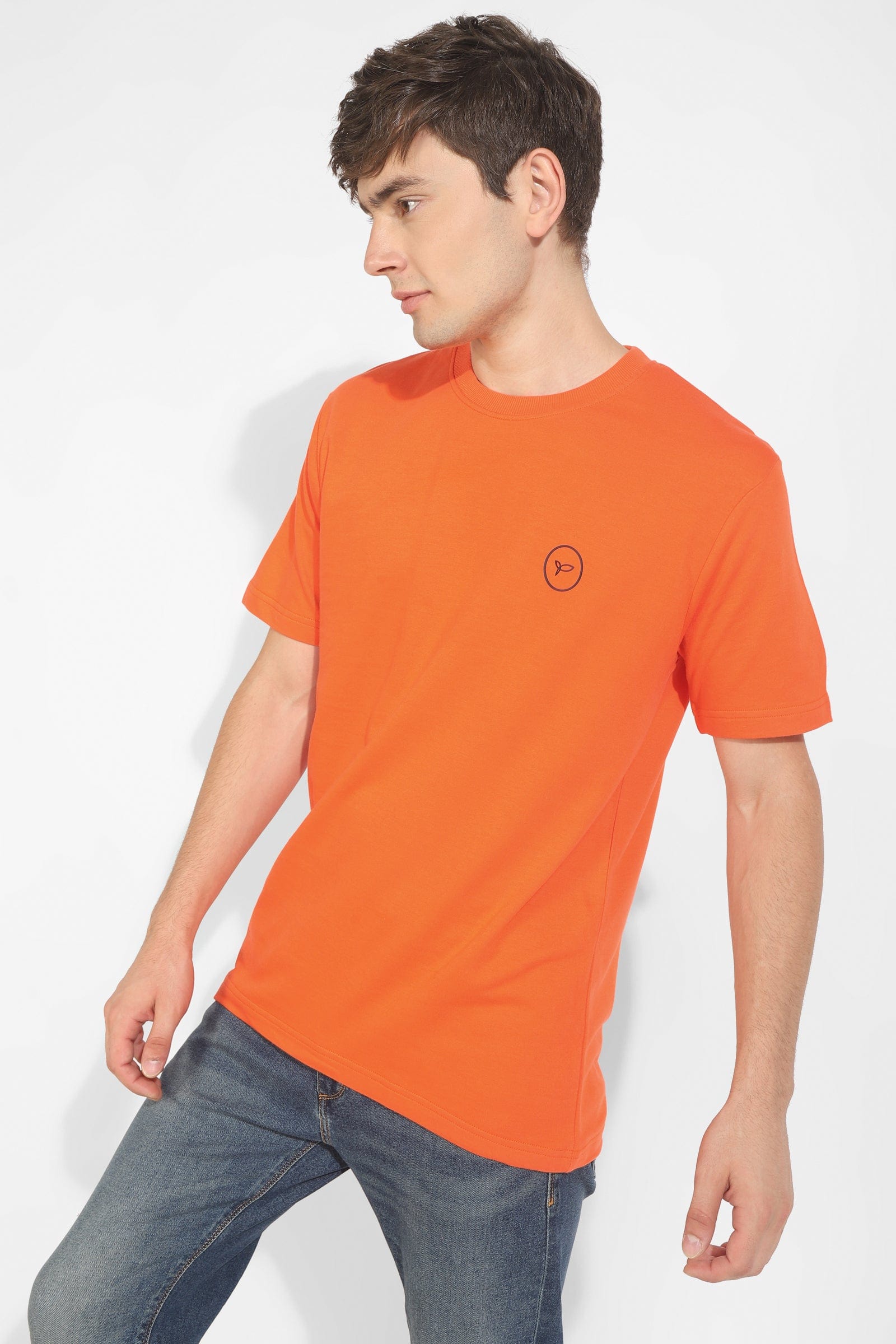 Orange Oversized Unisex T-Shirt By Purple Mango