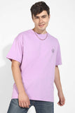 Lilac Oversized Unisex T-shirt By Purple Mango