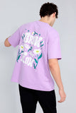 Grow With The Flow Lilac Oversized Unisex T-shirt By Purple Mango