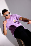 See Good Lilac Oversized Unisex T-shirt By Purple Mango