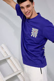 Warm Energy Purple Oversized Unisex T-shirt By Purple Mango