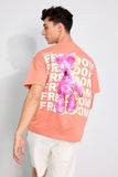 Freedom Peach Oversized Unisex T-shirt By Purple Mango