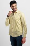 Lush Yellow Giza Stripe Shirt