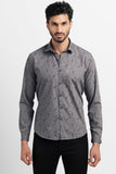 Fluer Grey Print Shirt