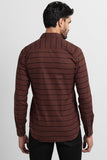 Grand Stripe Brown Shirt