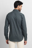 Glen Plaid Cotton Grey Checks Shirt
